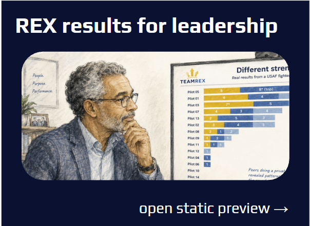 REX results for leadership: open static preview
